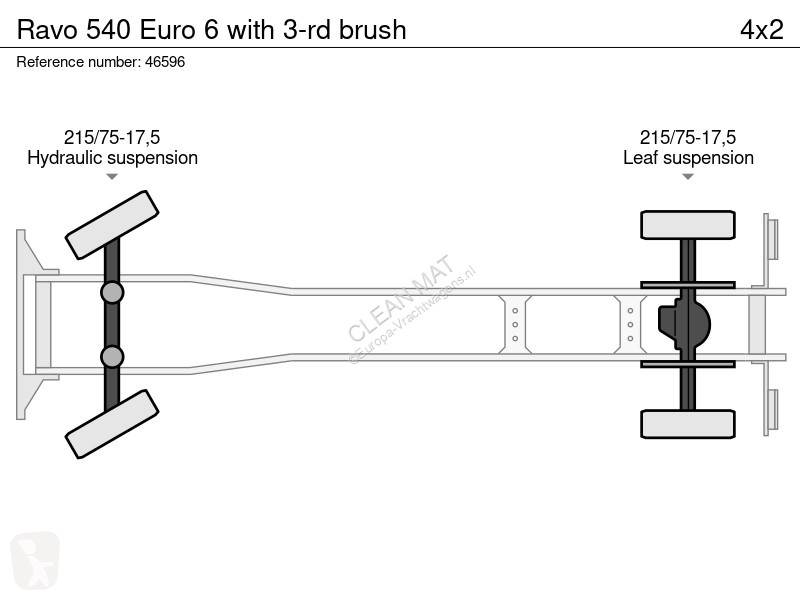 Gemeentevoertuig Ravo 540 Euro 6 with 3-rd brush