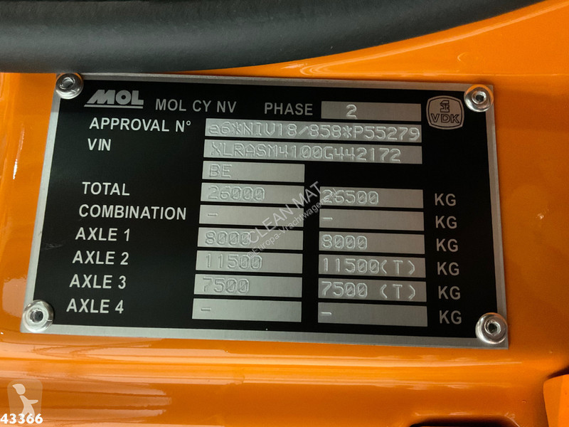Vägmaskiner DAF FAN  340 VDK 23m³ AE Weighing...