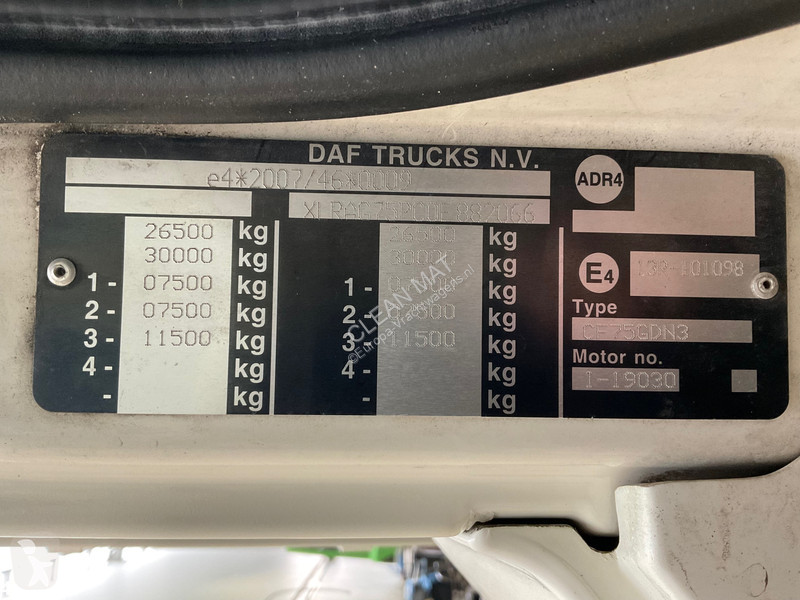 Vägmaskiner DAF FAG CF 250 Faun 20m³