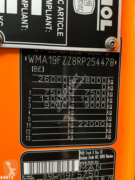 Vägmaskiner MAN TGS VDK 21m³, 2 compartimenten...