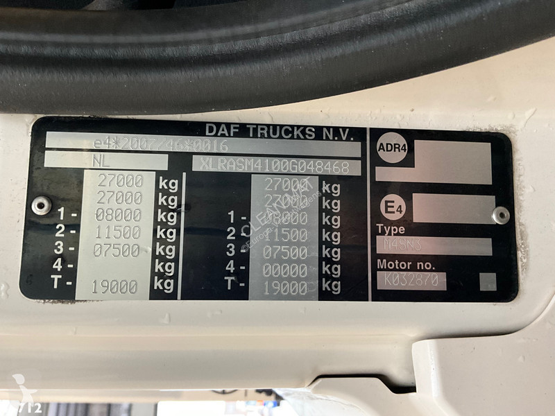 Vägmaskiner DAF FAN  290 Euro 6 Palfinger 23...