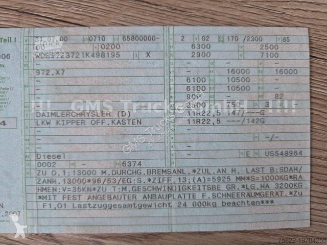 Silniční stroje Mercedes 1623 / 4X4 ALLRAD /...