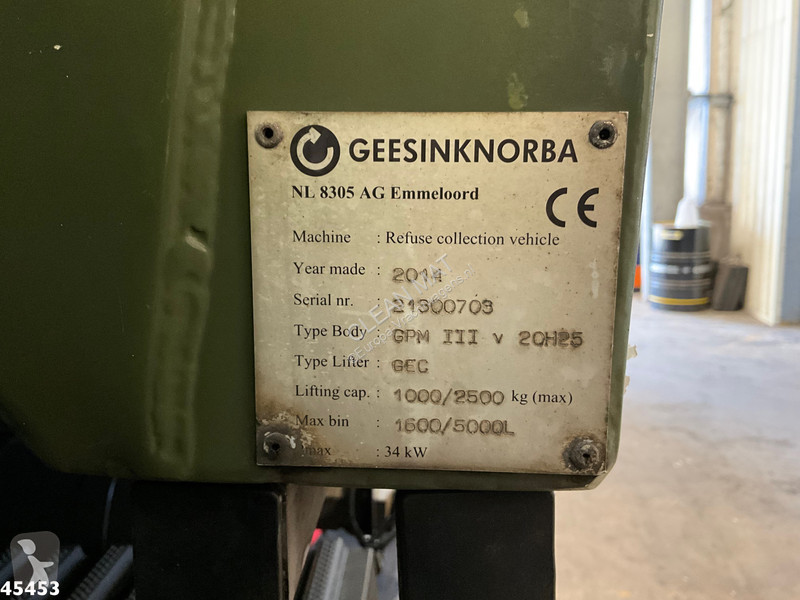 Engin de voirie Scania P 250 Euro 6 eesink 20m³