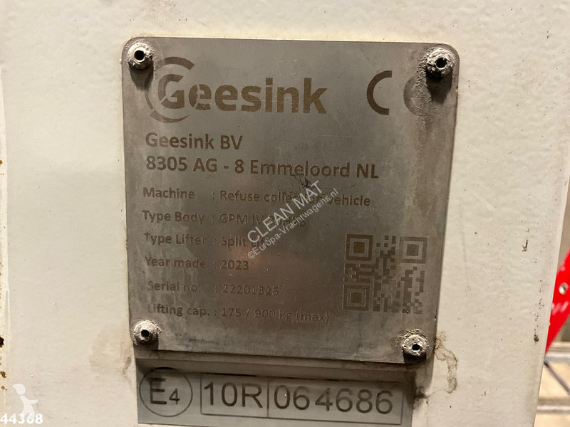 آلة لصيانة الطرق DAF G XD 340 Euro 6 Geesink 20m³