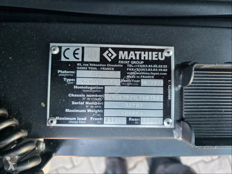 آلة لصيانة الطرق  Mathieu MC210 Klima Kamera 2...