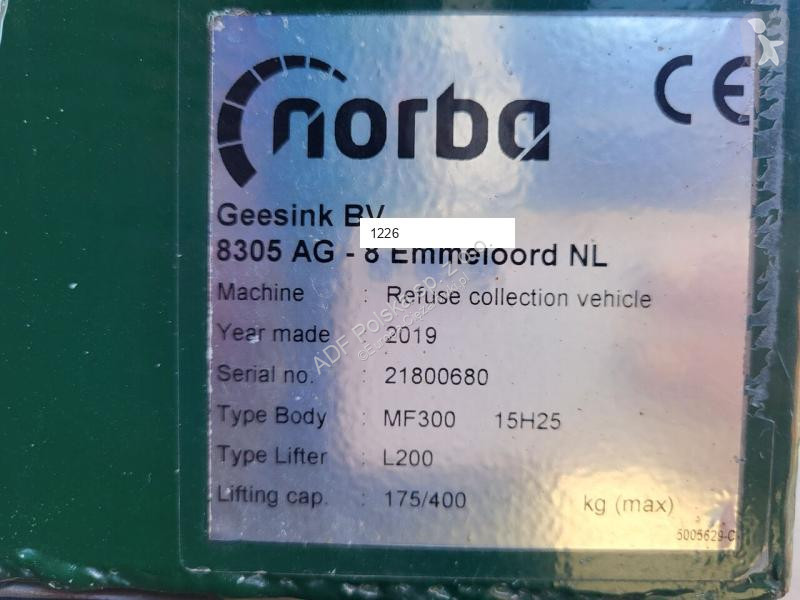 Komunalne Volvo MF300 L200 15h25