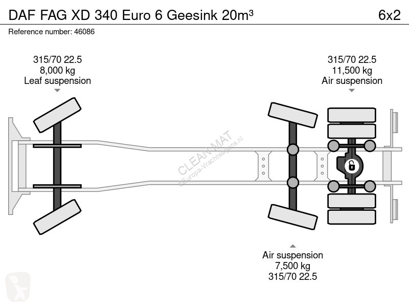 Útfenntartó-és-karbantartógép DAF G XD 340 Euro...