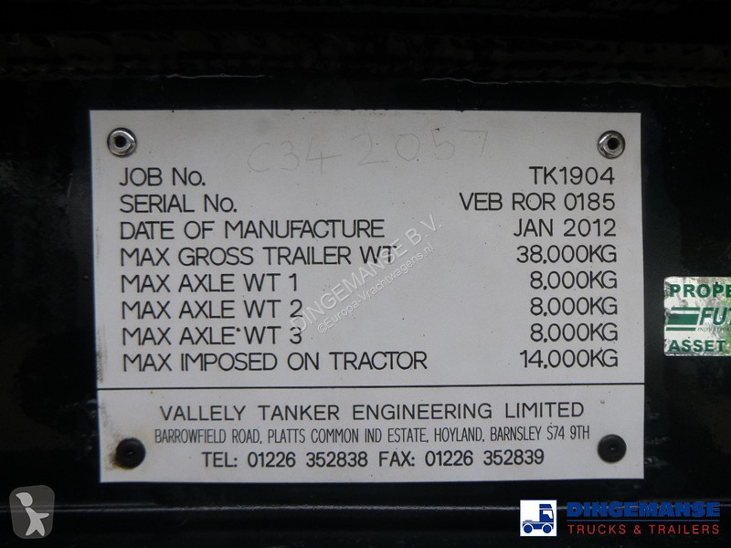 Gemeentevoertuig  Vacuum tank alu 30 m3 / 1...