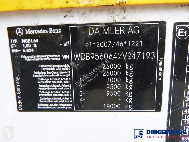 Silniční stroje Mercedes 2630 RHD 6x4 Geesink...