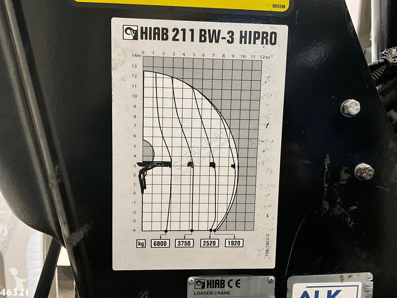 Engin de voirie DAF FAN  290 Euro 6 Hiab 21...
