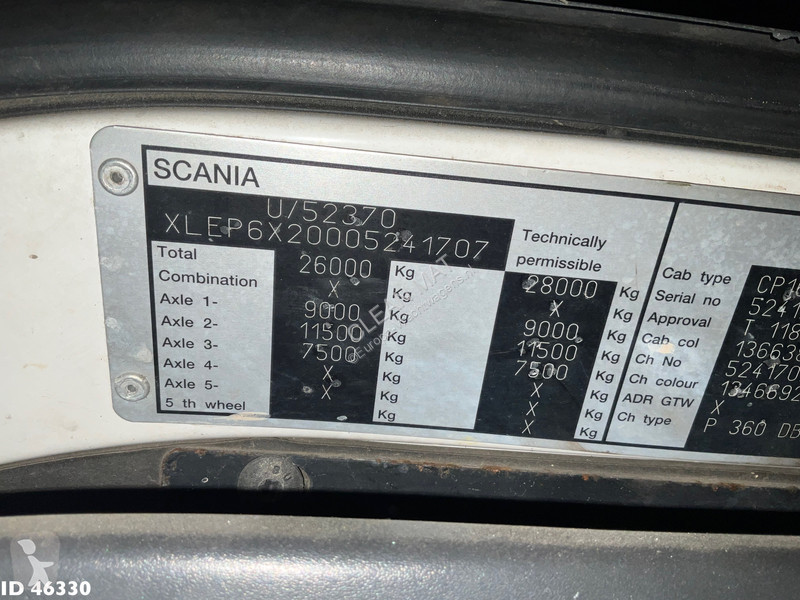 Gemeentevoertuig Scania 360 Koks Saug/Spul 12m³