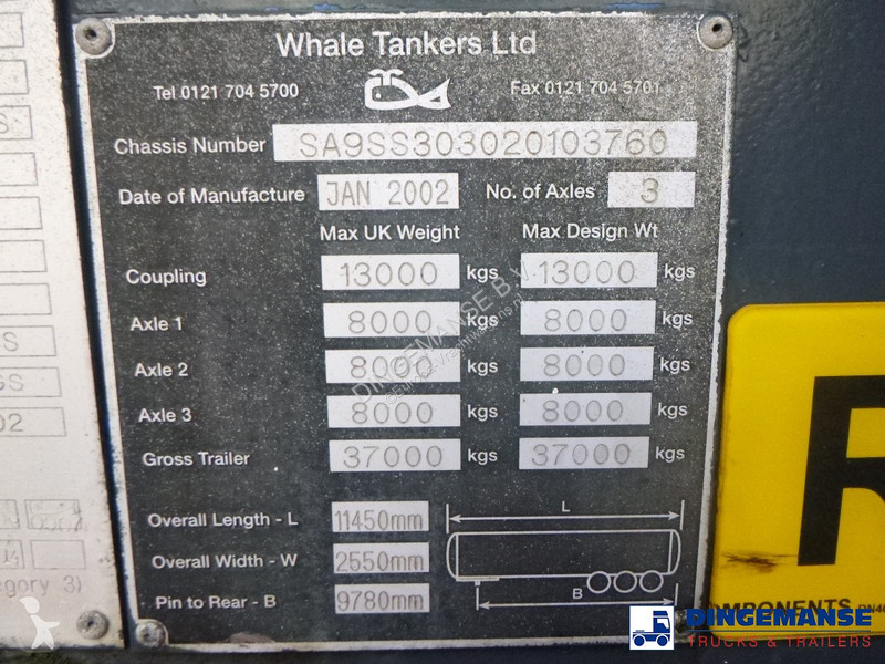 Gemeentevoertuig  Vacuum tank inox 30 m3 / 1...