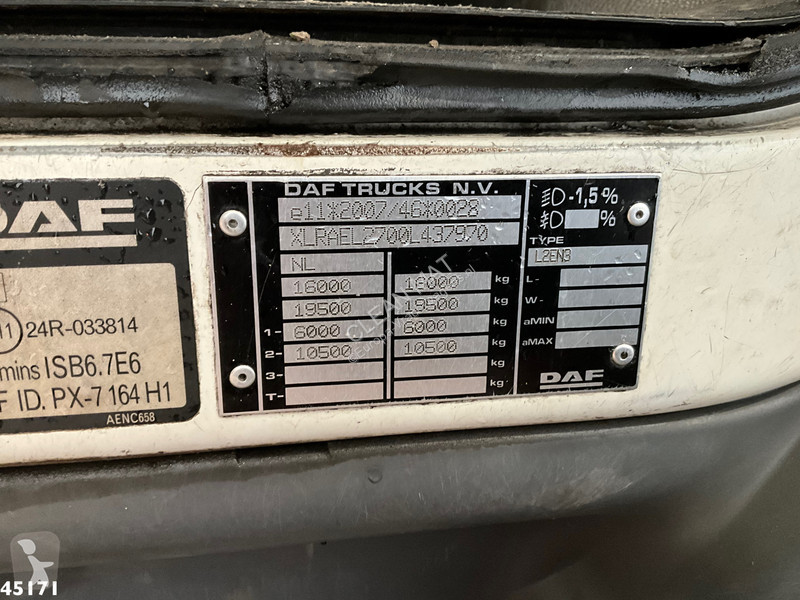 Vägmaskiner DAF FAN  220 Euro 6 Bekker LaGram...