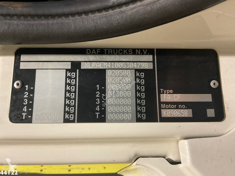 آلة لصيانة الطرق DAF FA  340 Euro 6 Norba 17 m³...