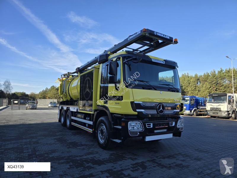 Camion hydrocureur Mercedes F CANALMASTER F 145 ET 6x4 Gazoil Euro 5 ...