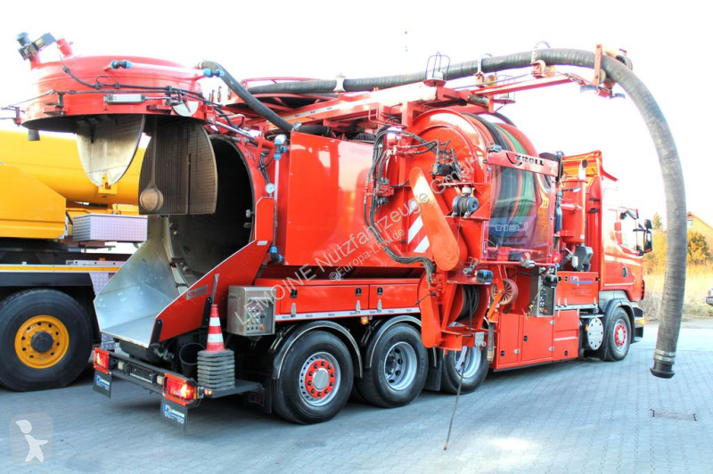 Gemeentevoertuig Scania R560 V8 8x4 Kroll 20m³...