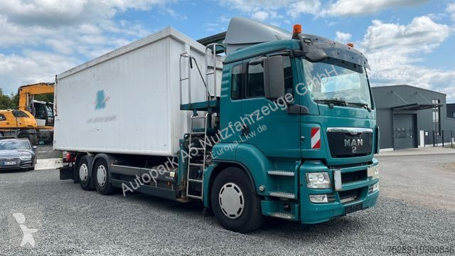 Vägmaskiner MAN TGS Müllwagen Glas Kran Kipper