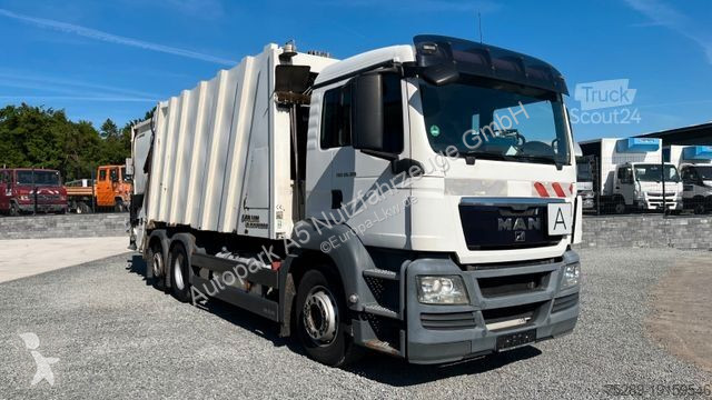 Vägmaskiner MAN TGS 6x2 Müllwagen Variopress Faun