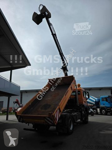 Vägmaskiner MAN TGS / 4X4 ALLRAD / Kipper + Kran