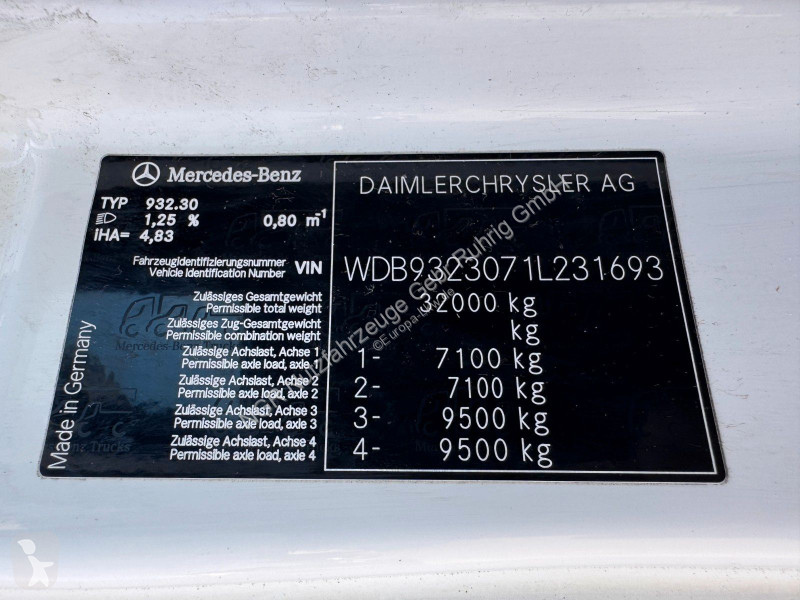 آلة لصيانة الطرق Mercedes 3241 8X4 Kaiser Saug...