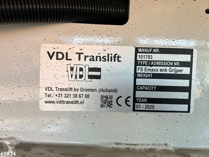 Vägmaskiner DAF N XD 340 VDL Translift zijlader