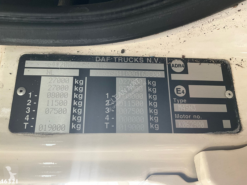 Engin de voirie DAF FAN  290 Euro 6 Hiab 21...
