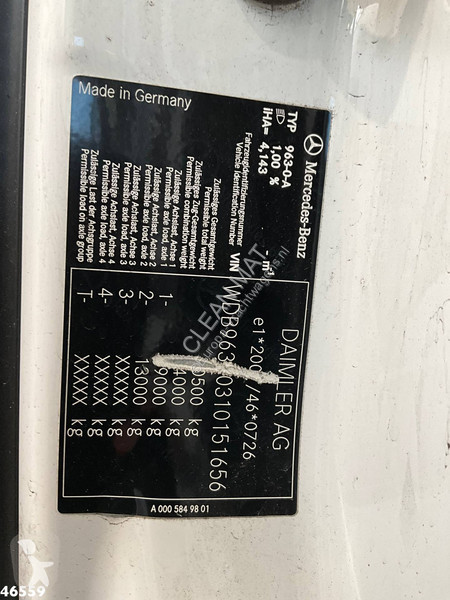 Vehículo de limpieza viaria Mercedes ANTOS 2133...