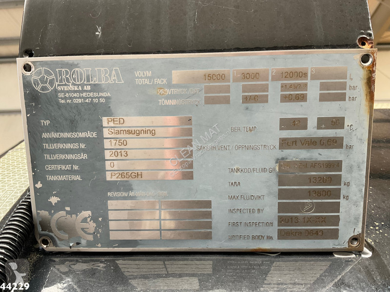 Silniční stroje Scania 440 6x4 Saugwagen