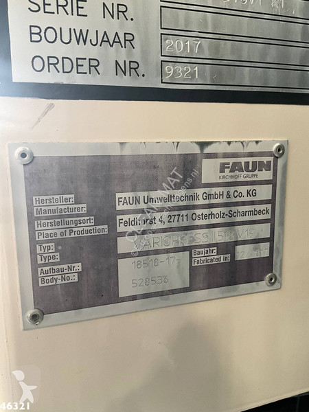 Engin de voirie DAF FAN  290 Euro 6 Hiab 21...