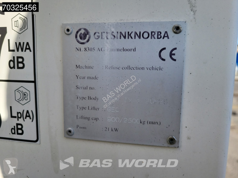 آلة لصيانة الطرق Scania P280 6X2 Geesink Norba...