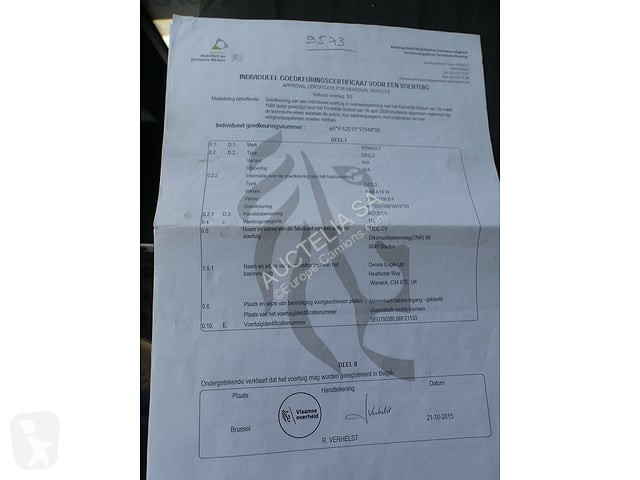 Vehículo de limpieza viaria Renault D19