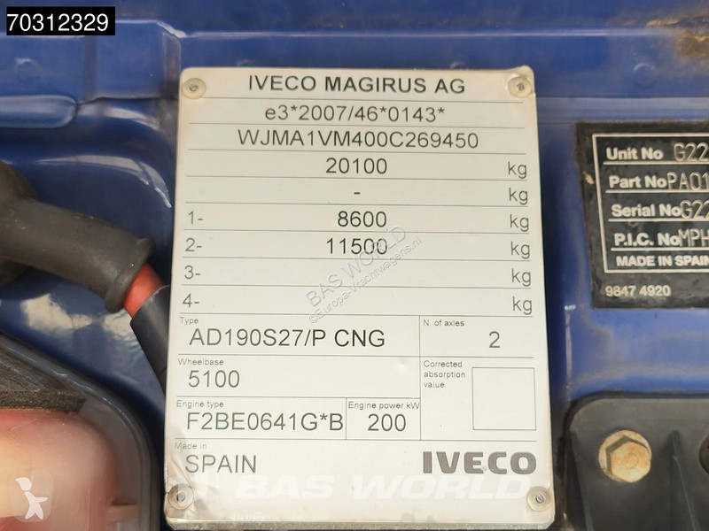 Engin de voirie Iveco 270 4X2 NL-Truck APK CNG!...