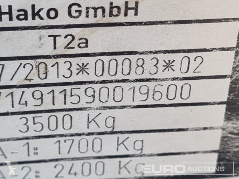 Vehículo de limpieza viaria Hako 1650