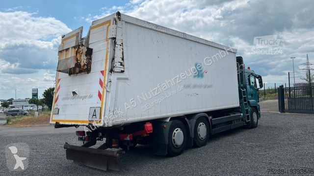 Vägmaskiner MAN TGS Müllwagen Glas Kran Kipper