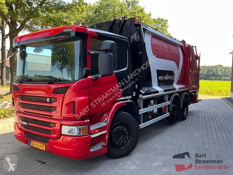 Vägmaskiner Scania P280 6x2 vuilniswagen met...