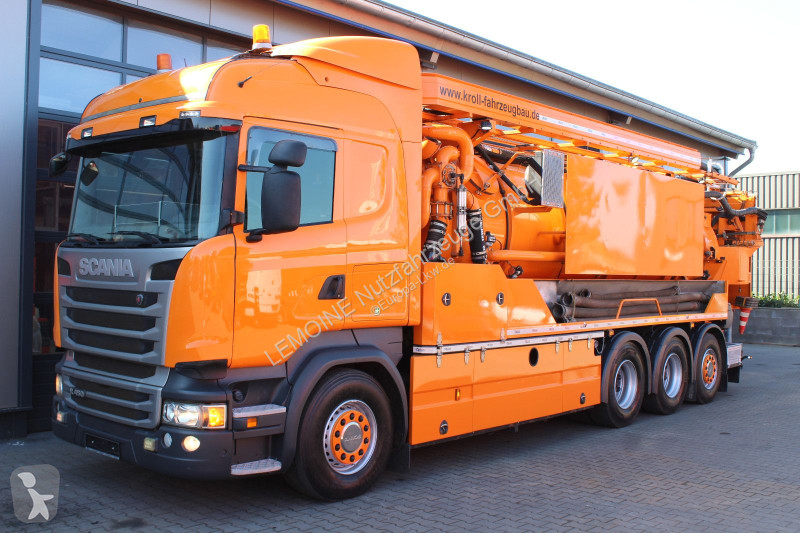 آلة لصيانة الطرق Scania 450 8x4 Kroll 19m³...