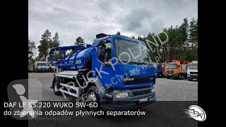 View images DAF LF 55.220 WUKO SW-6D for collecting liquid waste from separators road network trucks