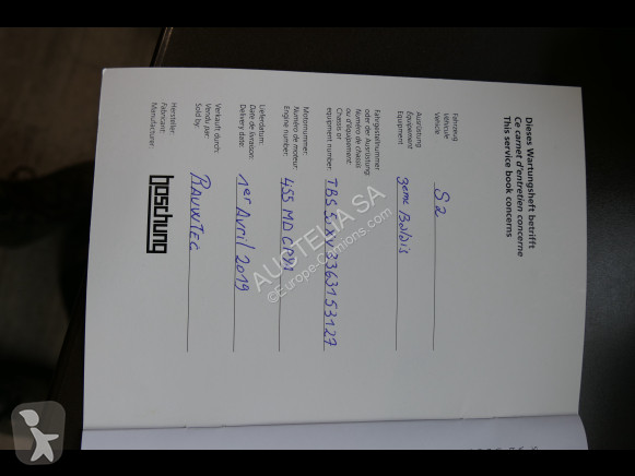 Utilaje pentru drumuri Boschung S2