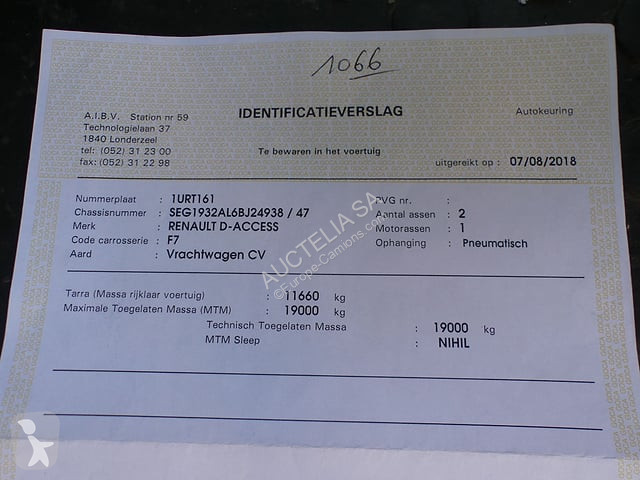 Vehículo de limpieza viaria Renault D19