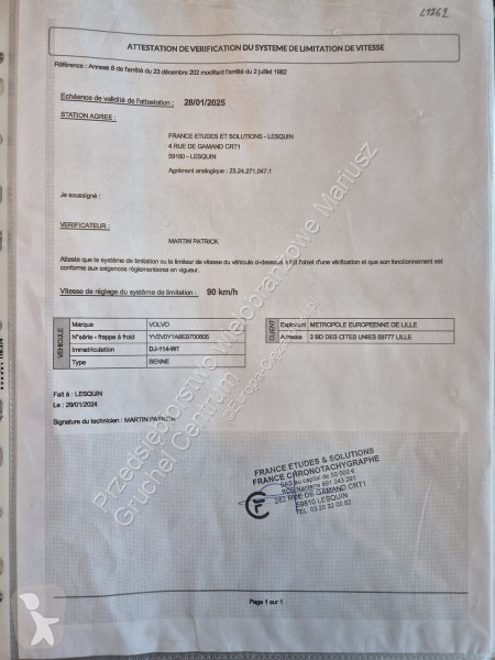 آلة لصيانة الطرق Volvo FE 280 / GEESINKNORBA /...