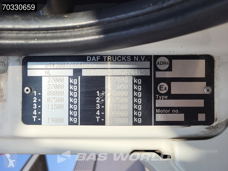 Engin de voirie DAF 290 6X2 NL-truck APK 20m3...