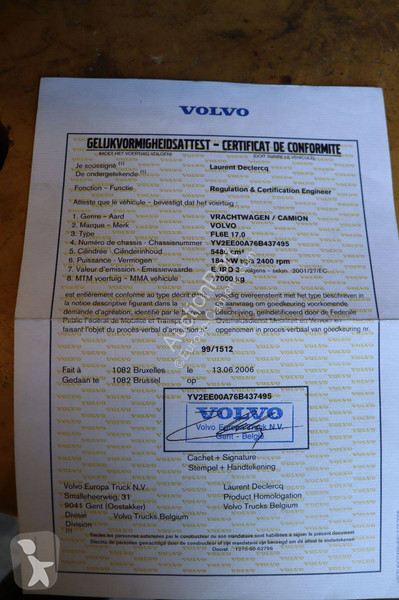 Volvo E17.0 road network trucks