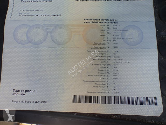 Vehículo de limpieza viaria Renault D19