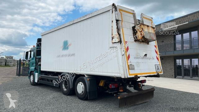 Vägmaskiner MAN TGS Müllwagen Glas Kran Kipper