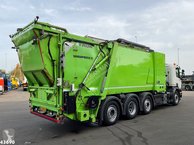 Vägmaskiner Scania 360 Faun 18m³ + Hiab crane +...