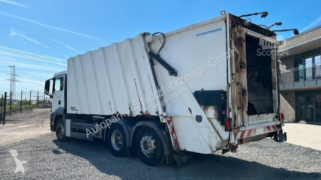 Vägmaskiner MAN TGS 6x2 Müllwagen Variopress Faun