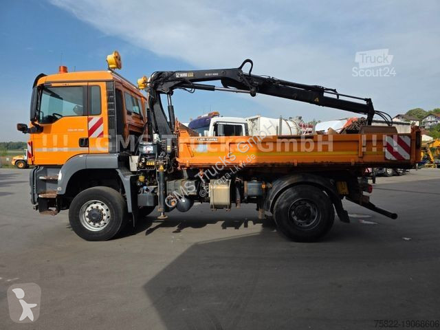 Vägmaskiner MAN TGS / 4X4 ALLRAD / Kipper + Kran