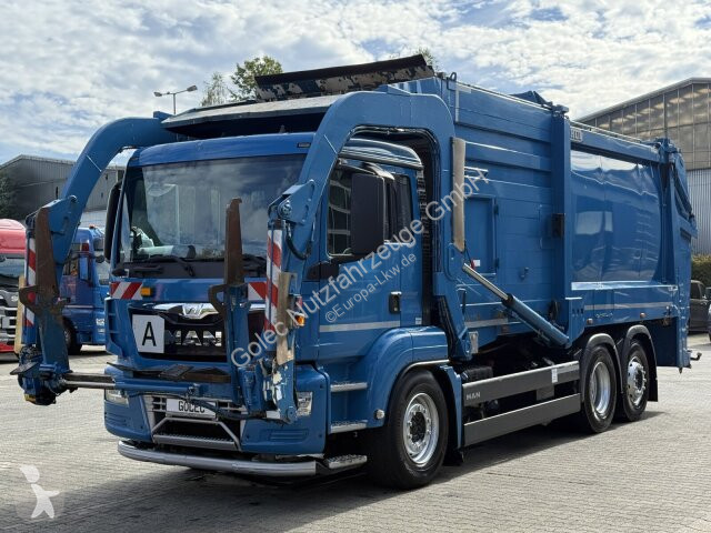 MAN TGS 26.320 6x2-4 Müllwagen Frontlader road...