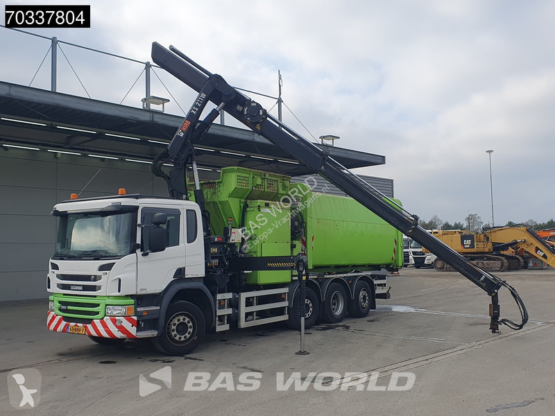 آلة لصيانة الطرق Scania P360 P 8X2 Hiab 211 BW...