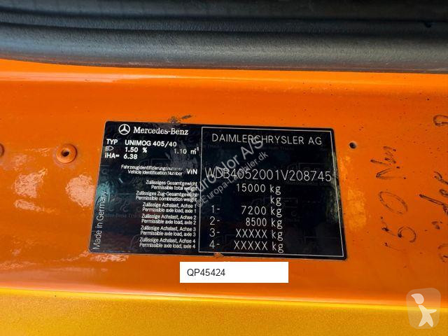 Vägmaskiner Mercedes UNIMOG U500 4x4 / Dücker...